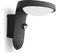 Applique murale d'extérieur avec détecteur de mouvement LED TYLA IR 9W 4000K 930lm IP44 anthracite Philips