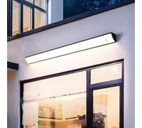 Applique Murale d'extérieur avec détecteur de Mouvement, Longue Barre de Jardin, étanche IP65, 3000 K/4000 K/6500 K, Lampe LED extérieure/intérieure en métal Moderne pour Porche, b