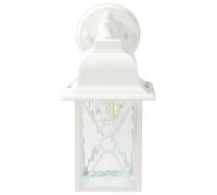 Applique Murale d'Extérieur Blanche en Métal Verre et Aluminium Design Mode