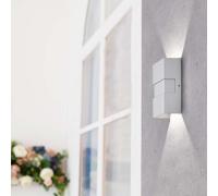 Applique murale d'extérieur, éclairage de façade, spot mural LED, éclairage de jardin haut et bas