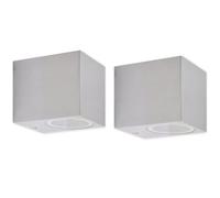 Applique Murale D'extérieur En Forme De Cube 2 Pcs