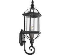 Applique murale d'extérieur - Lanterne murale rétro - Étanche - Aluminium - 90–260 V CA - Ampoule non fournie - Noir