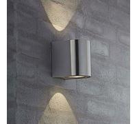 Applique murale d'extérieur LED Canto 2 IP44 Acier inoxydable