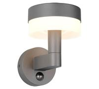 Applique murale d'extérieur LED, détecteur de mouvement, aluminium, anthracite, H 22,5 cm