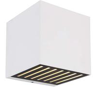 Applique murale d'extérieur LED en aluminium et verre IP54, spot blanc