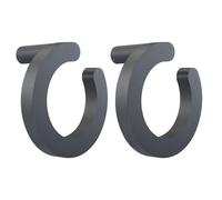 Applique murale d'extérieur LED grise, lampe de façade, lampe de jardin moderne, lampe de porte d'entrée, plastique aluminium satiné, 6W 229lm blanc chaud, DxH 30x 19 cm, lot de 2