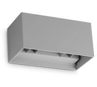 Applique murale d'extérieur LED Ideal Lux 4000 K, grise, IP54, ATOM 366890