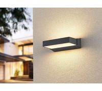 Applique murale d'extérieur moderne Up and Down LED, lampe de terrasse anthracite, largeur 23cm