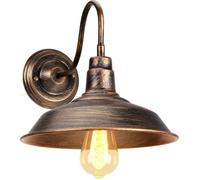 Applique murale d'extérieur - Rétro col de cygne - Bronze - Antirouille étanche - E27 Ø26cm