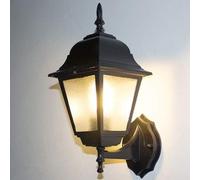 Applique Murale d'extérieur Vintage américaine à 1 lumière, extérieur Vintage texturé, Jardin, Cour, Applique Murale en Aluminium, étanche IP54, Couloir, belvédère, Patio, Porte d'entrée, E27.