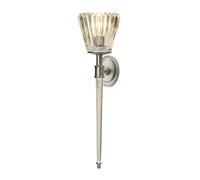 Applique murale d'intérieur à 2 ampoules, nickel brossé, G9