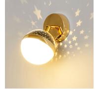 Applique murale d'intérieur à LED - Virex® - Design moderne - Lumière douce - Effet ciel étoilé - Acrylique et métal