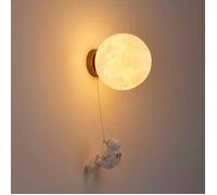 Applique murale d'intérieur, applique murale moderne 15 cm, applique murale LED design lune et astronaute