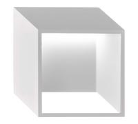 Applique murale d'intérieur LED moderne couloir lampe applique murale LED escalier mur intérieur blanc, spot vers le bas métal, 5,5W 400Lm blanc chaud, LxlxH 25x9,2x25 cm, Wofi 4416.01.06.8000