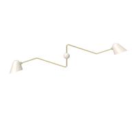 Applique Murale Double Beghina , Blanc & Laiton