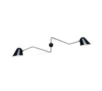 Applique Murale Double Beghina Noir Mat & Chrome