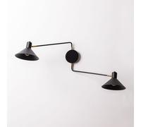 Applique Murale Double Jumelle Noir Noir