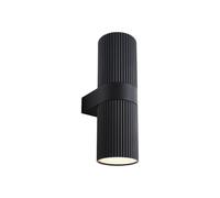 Applique murale double KYKLOP Ripple Maxi Métal Noir E27 - NORDLUX 2618231003