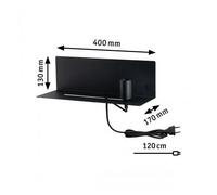Applique Murale E27 Max.40w Usbc Métal Blanc - Devara Paulmann