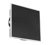 Applique murale éclairage de couloir applique murale LED éclairage indirect lampe de chambre noir, métal acrylique, 12W 850lm blanc chaud, LxH 20x20 cm