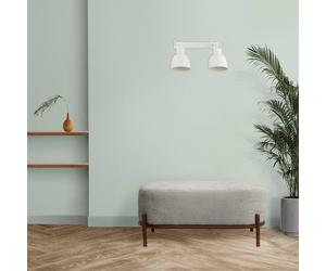 Applique murale Emoti Argon, dimmable, beige, Salon / Salle à manger, Métal, Industriel, Applique Murale