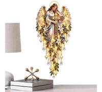 Applique murale en acrylique 2D avec bénédiction d'ange pour décoration de | Décoration murale lumineuse pour la maison, le salon, la chambre, le bureau, les réunions intérieures, le couloir, l'entrée
