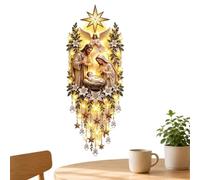 Applique murale en acrylique 2D en forme d'ange, décoration de Noël | Décoration murale lumineuse pour la maison, le salon, la chambre, le bureau, les réunions intérieures, le couloir, l'entrée