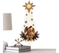 Applique murale en acrylique 2D en forme d'ange, décoration de Noël | Décoration murale lumineuse pour la maison, le salon, la chambre, le bureau, les réunions intérieures, le couloir, l'entrée
