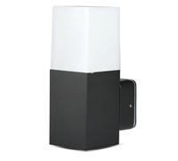 Applique murale en aluminium noir pour maison, lampe d'extérieur, contrôle par application CCT dimmable, Smart RGB LED 4,5W 290Lm, LxPxH 12,1x8x25 cm