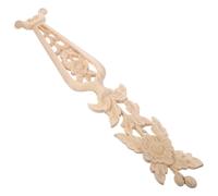 Applique Murale en Bois Sculpté de Vase, Beige | Décor Mural Creux, Effet Dimensionnel Renforcé, Design Vertical Peu Encombrant, Salon et Murs Intérieurs