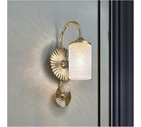 Applique Murale en cuivre avec Abat-Jour en Verre - Luminaire d'intérieur élégant avec Suspension.
