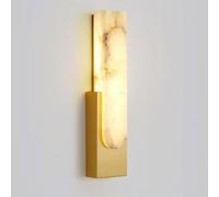 Applique Murale en marbre Naturel à lumière Chaude, Applique albâtre de Style Moderne, intérieure câblée, luminaires muraux for Couloir, Chevet, Salon, Balcon