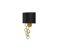 Applique Murale Design Rich 50cm Noir & Or