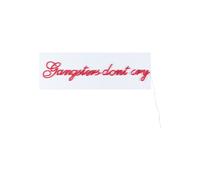 Applique murale en PVC et synthétique rouge, néon, intérieur - Bold Monkey, Gangsters - 120x3x40 cm
