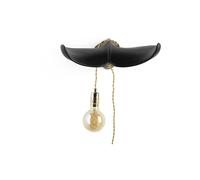 Applique murale en résine noire, E27, 1 ampoule - Bold Monkey, Tail - 15x15x35 cm