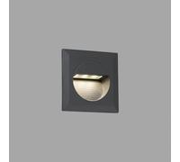 Applique murale encastrée à LED MINI CARTER 4000K IP44 gris foncé
