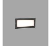 Applique murale encastrée à LED STRIPE-2 3000K IP54 gris foncé
