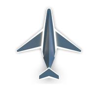 Applique murale enfant avion LED 24W bleu turquoise, lumière réglable 2700K-6000K