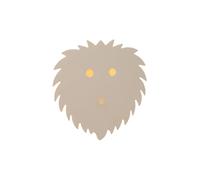 Applique murale enfant crème LED 7W dimmable, forme animal, métal, 2700K