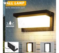 Applique murale étanche COB LED Indoor Outdoor Stair Hotel Garden Light Blanc Chaud - 12W Blanc