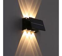 Applique Murale Étanche Ip65, Lampe Solaire D'Extérieur Sans Fil, Éclairage Orientable, Idéale Pour Terrasse, Garage, Jardin, Patio, Café Ou Bar.