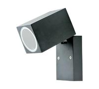 Applique murale ext. GU10 orientable alu IP44 noire