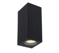 Applique murale ext. Lucide ZARO noire 2xGU10 IP44