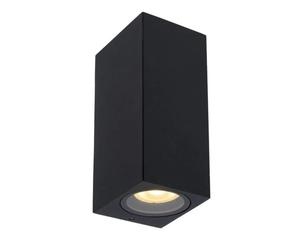 Applique murale ext. Lucide ZARO noire 2xGU10 IP44