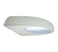 Applique murale extérieur lampe de balcon lampe d'extérieur applique murale acier inoxydable, verre plastique, 1x douille E27, LxPxH 19,5x22x8 cm
