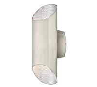 Applique murale Extérieur Lampe LED Variable Éclairage Haut et Bas Carson Nickel