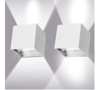 Applique Murale Exterieur LED 12W Applique Murale 6000K Etanche IP65 Réglable Lampe