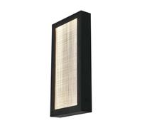 Applique murale d'extérieur, applique de jardin, lampe de balcon, résistante aux projections d'eau, noire, H 40 cm