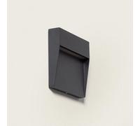 Applique Murale Extérieur Led 3w Cct Seleccionable En Saillie Carrée Jade Noir