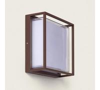 Applique Murale Extérieur Led À Double Diffuseur Sélectionnable Arelien 20 W En Aluminium Cct Rouille